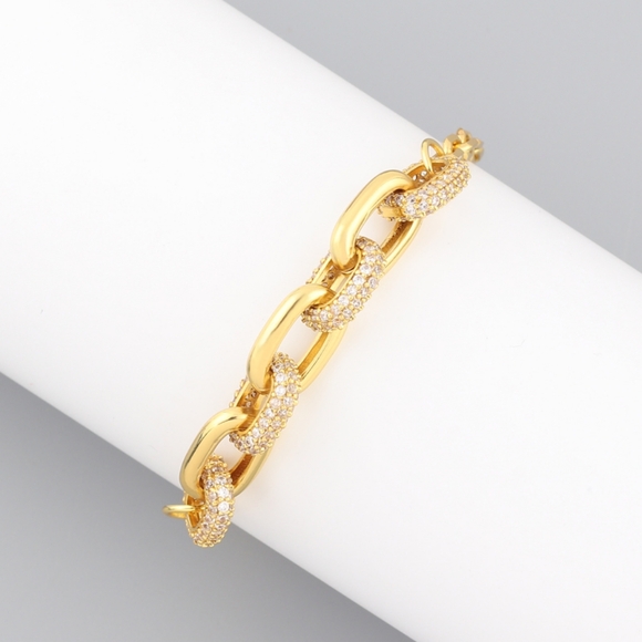 14k gold diamond bracelet - Picture 5 of 8